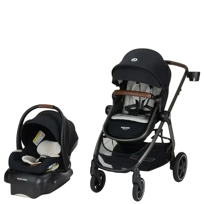 Zelia Luxe 5-in-1 Modular Travel System – Onyx Sand