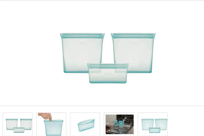 Zip Top Food Storage Set- Teal