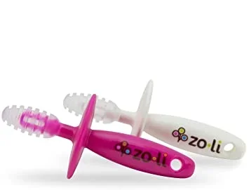 Zoli Chubby Gummy Teether Set – Pink / White