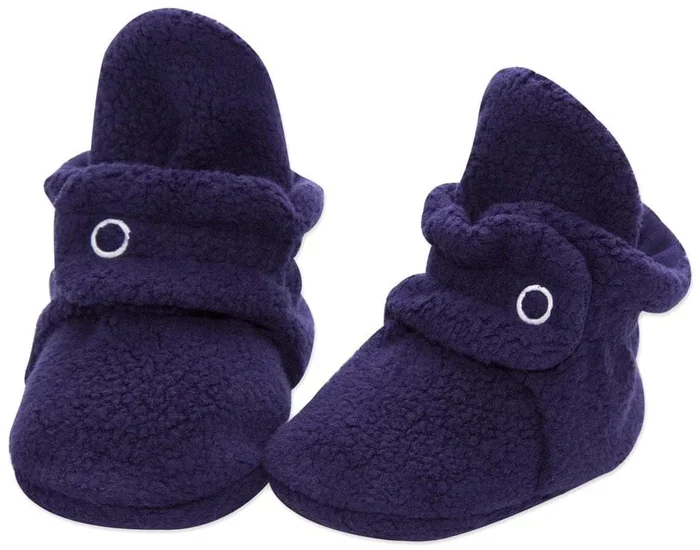 Zutano Cozie Fleece Baby Bootie – True Navy, 3m